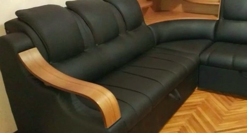Перетяжка кожаного дивана. ВАО Москвы